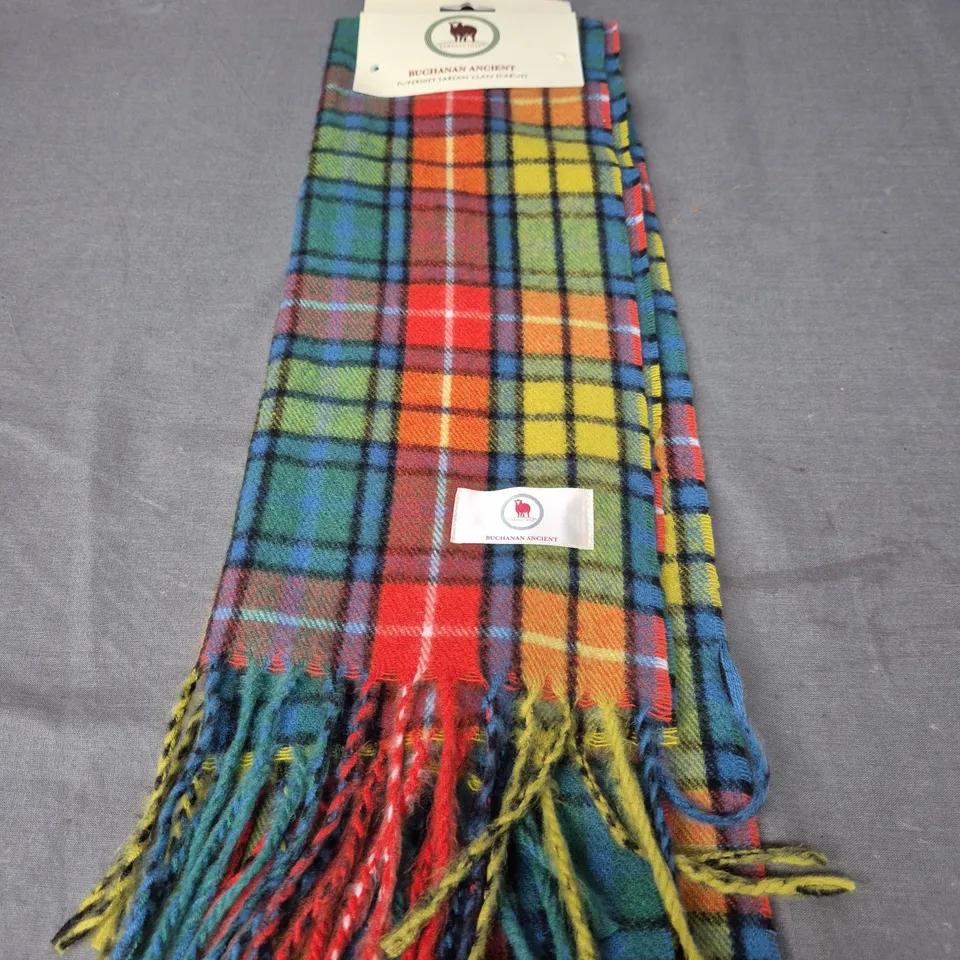 TARTAN SHEEP BUCHANAN ANCIENT SCARF IN MULTI