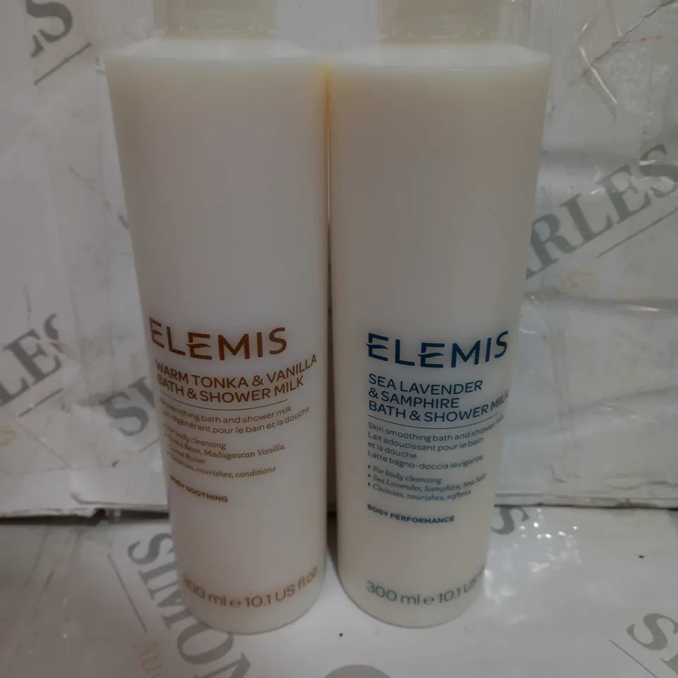 ELEMIS SET OF SHOWER MILK 300ML EACH