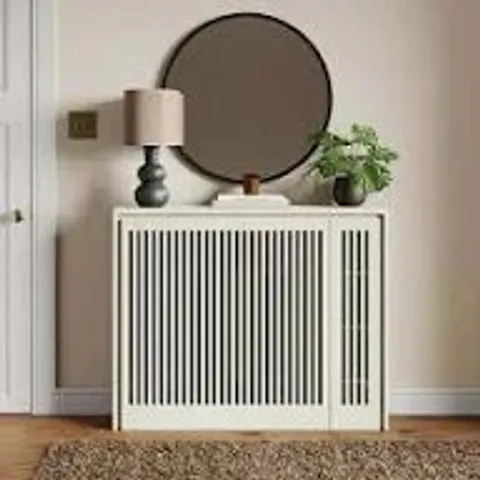 BOXED MARY RADIATOR COVER WITH STORAGE - STONE (1 BOX)