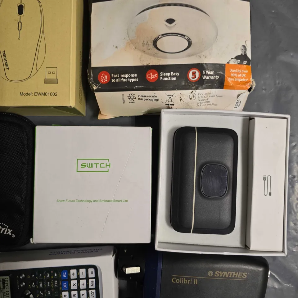 LOT OF 10 ASSORTED ITEMS TO INCLUDE 8-BIT HUB, GOOGLE SPEAKER AND SCIENTIFIC CALCULATOR
