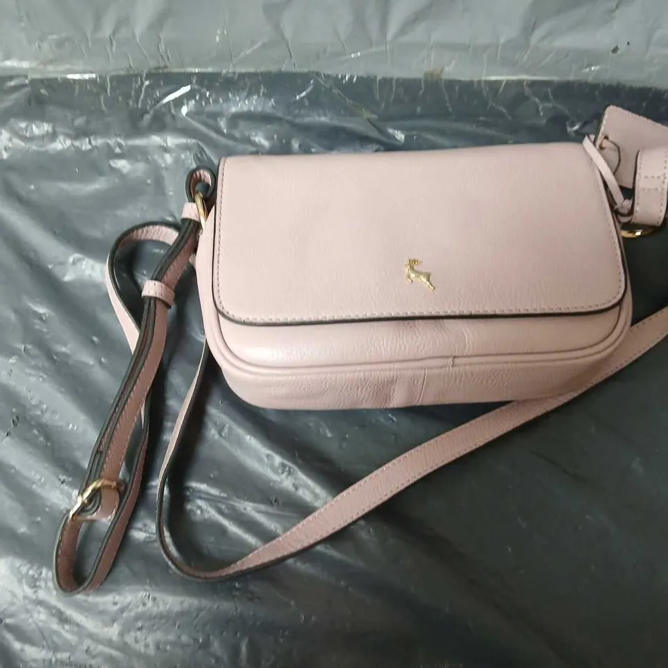 ASHWOOD LEATHER FLAPOVER CAMERA BAG - ROSE   