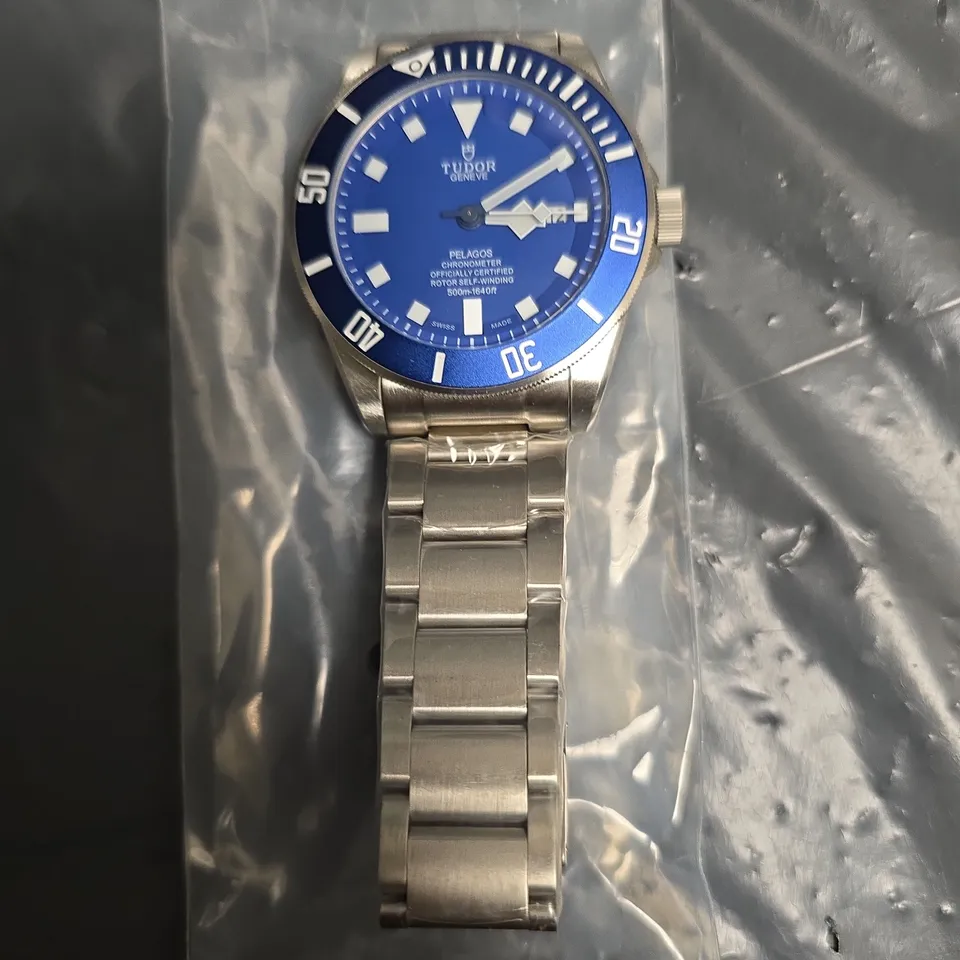TUDOR PELAGOS DIVE WATCH – BLUE DIAL, STAINLESS STEEL BRACELET