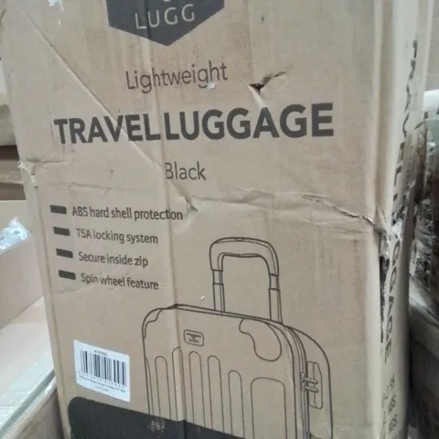 BOXED LIGHTWEIGHT TRAVEL LUGGAGE SUITCASE (COLOURS VARY)