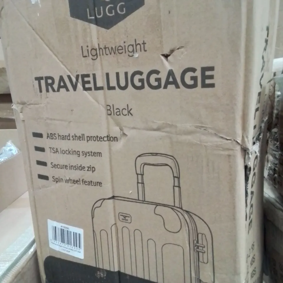 BOXED LIGHTWEIGHT TRAVEL LUGGAGE SUITCASE (COLOURS VARY)