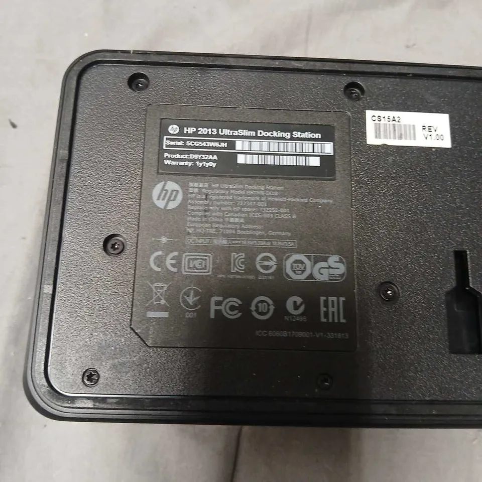HP 2013 ULTRASLIM DOCKING STATION MODEL HSTNN-IX10