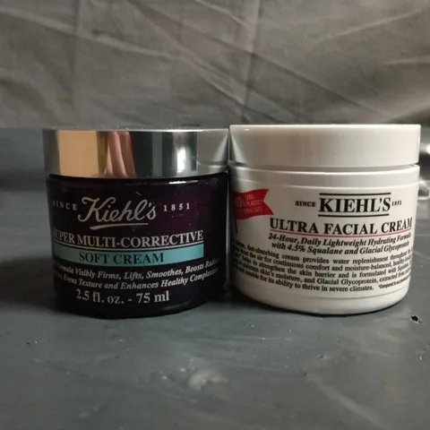 KIEHL'S SUPER MULTI-CORRECTIVE SOFT CREAM & ULTRA FACIAL CREAM