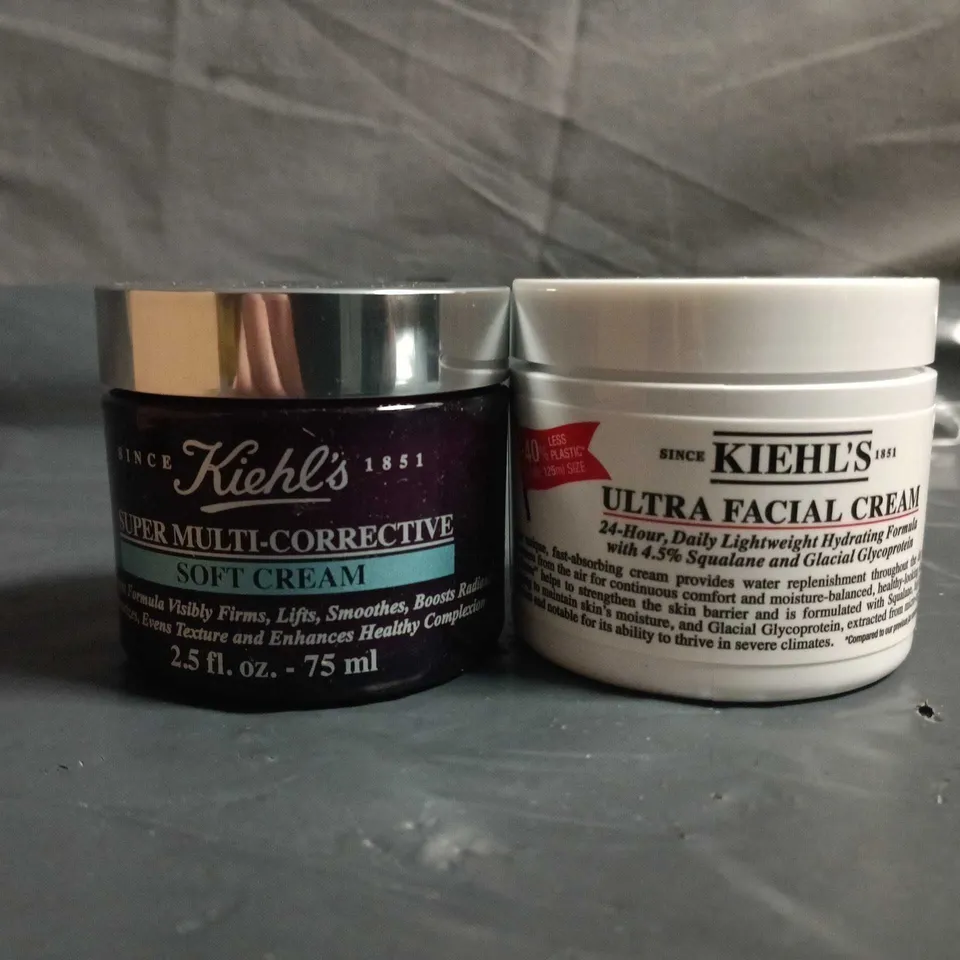 KIEHL'S SUPER MULTI-CORRECTIVE SOFT CREAM & ULTRA FACIAL CREAM