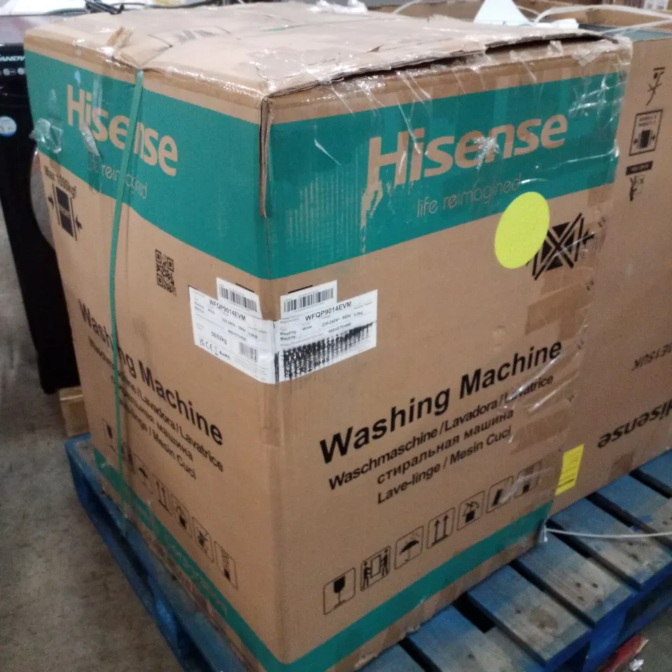 HISENSE FREESTANDING 9 KG WASHING MACHINE - UNPROCESSED RAW RETURN