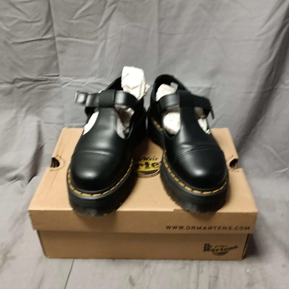 BOXED PAIR OF DR MARTENS BETHAN SHOES IN BLACK - UK 6.5
