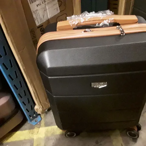 UNBOXED KEPLIN LUGG SMALL SIZE TRAVEL LUGGAGE WITH WHEELS BLACK COLOUR