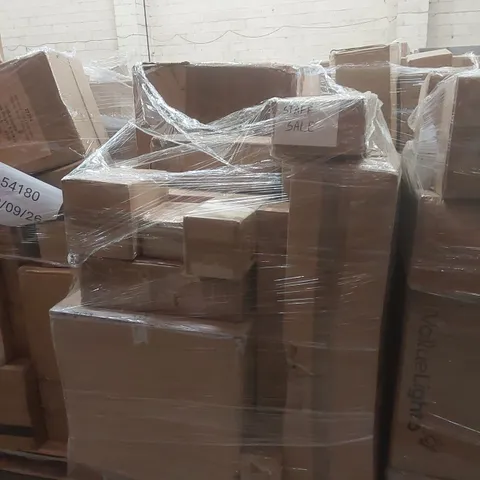 PALLET CONTAINING A VERY LARGE QUANTITY OF ASSORTED DESIGNER LIGHTING PRODUCTS