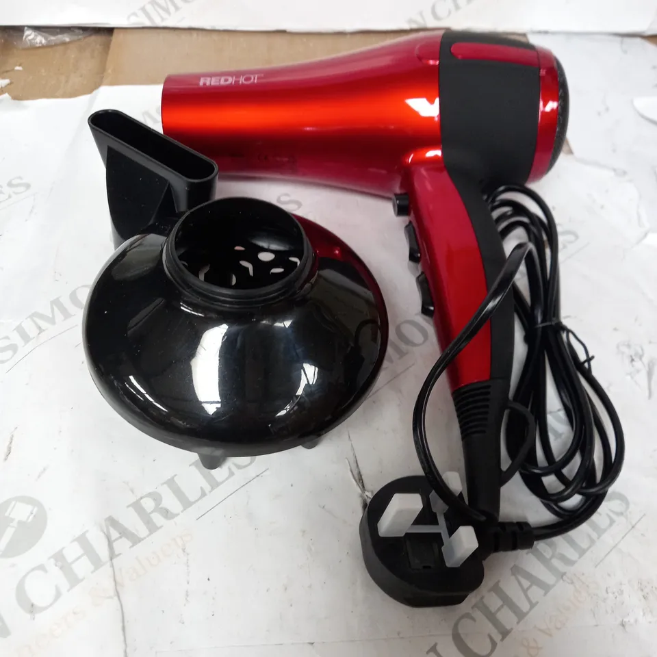 REDHOT PROFESSIONAL HAOR STYLING, ULTRA 2200 DIFFUSER DRYER