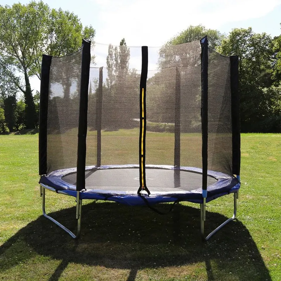 BOXED EDINA BACKYARD TRAMPOLINE WITH SAFETY ENCLOSURE (8FT)