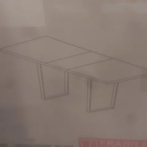 BOXED EXTENDABLE DINING TABLE (2 BOXES)