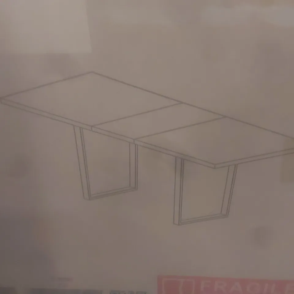 BOXED EXTENDABLE DINING TABLE (2 BOXES)
