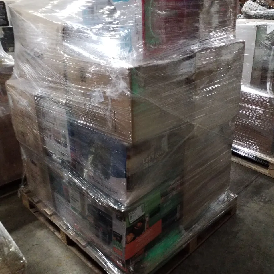 PALLET OF APPROXIMATELY 19 UNPROCESSED RAW RETURN HOUSEHOLD AND ELECTRICAL GOODS TO INCLUDE;