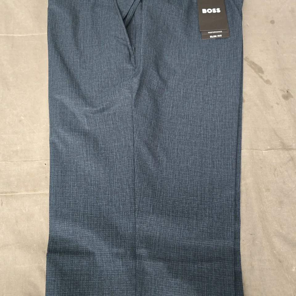 HUGO BOSS SLIM FIT TROUSERS IN NAVY SIZE 50