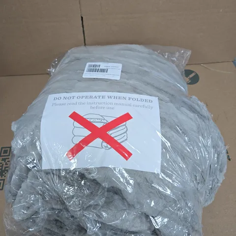 COZEE HOME LUXURY RUCHED FAUX FUR AND VELVETSOFT HEATED THROW