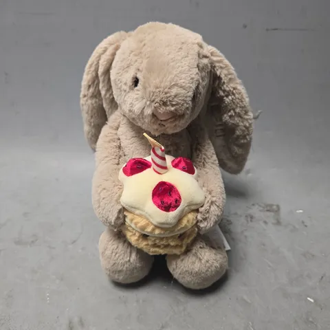 JELLYCAT BASHFUL BEIGE BUNT BIRTHDAY PLUSH
