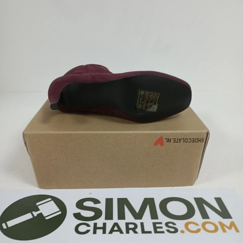 SHOE COLATE ANKLE BOOTS WINE SIZE 7