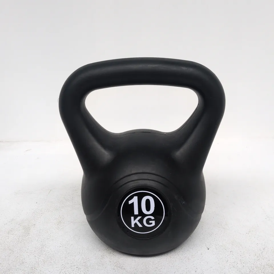 10KG BLACK KETTLEBELL FITNESS