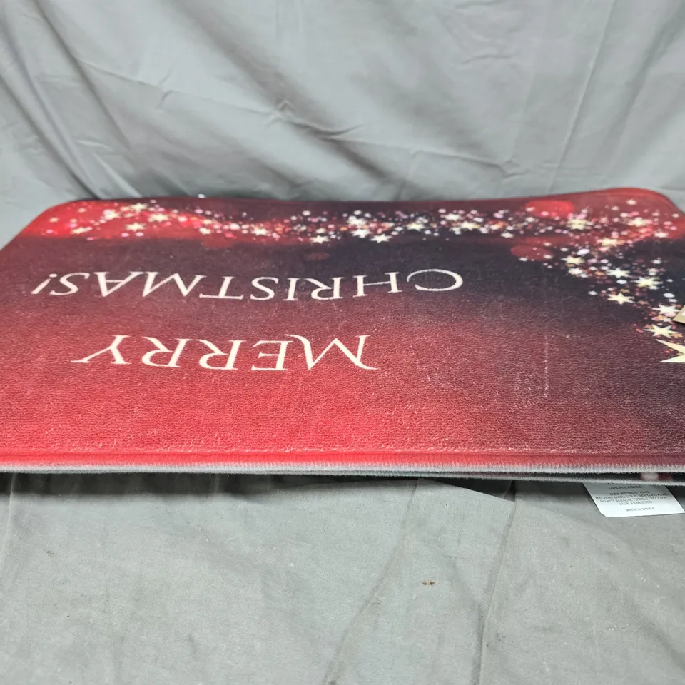 6 X ASSORTED CHRISTMAS THEMED WASHABLE DOOR MATS 