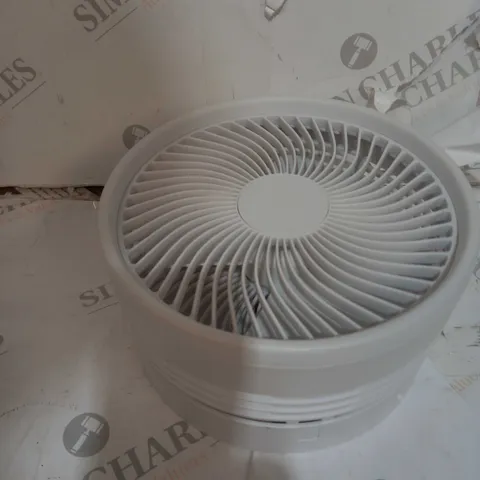 BELL & HOWELL RECHARGEABLE EXTENDABLE DESK & FLOOR FAN, WHITE