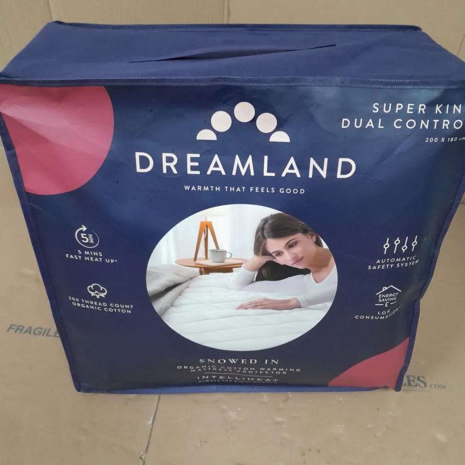 BAGGED DREAMLAND SUPER KING DUAL CONTROL MATTRESS PROTECTOR