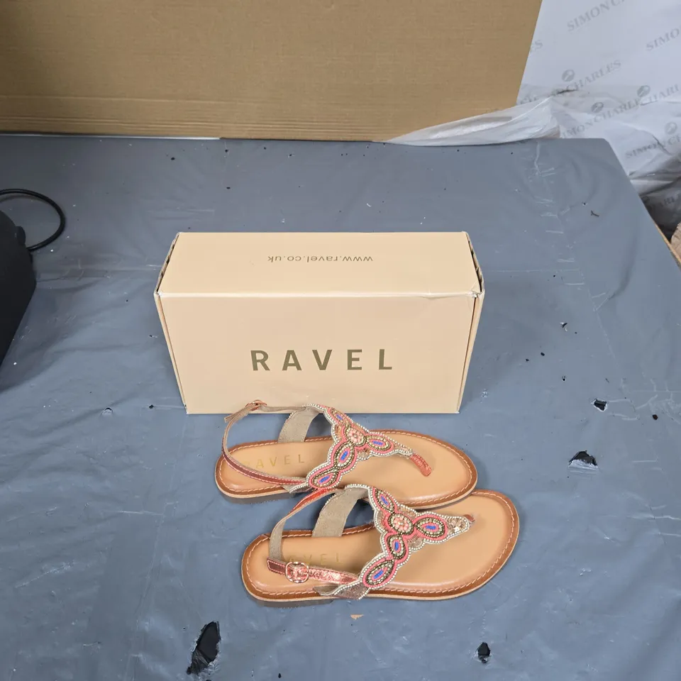 RAVEL BEADED SANDALS – WOMEN'S FOOTWEAR, UK 6, BOXED