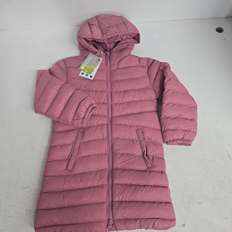 MOUNTAIN WAREHOUSE FLORENCE KIDS LONG PADDED JACKET IN PINK - 5/6 YRS