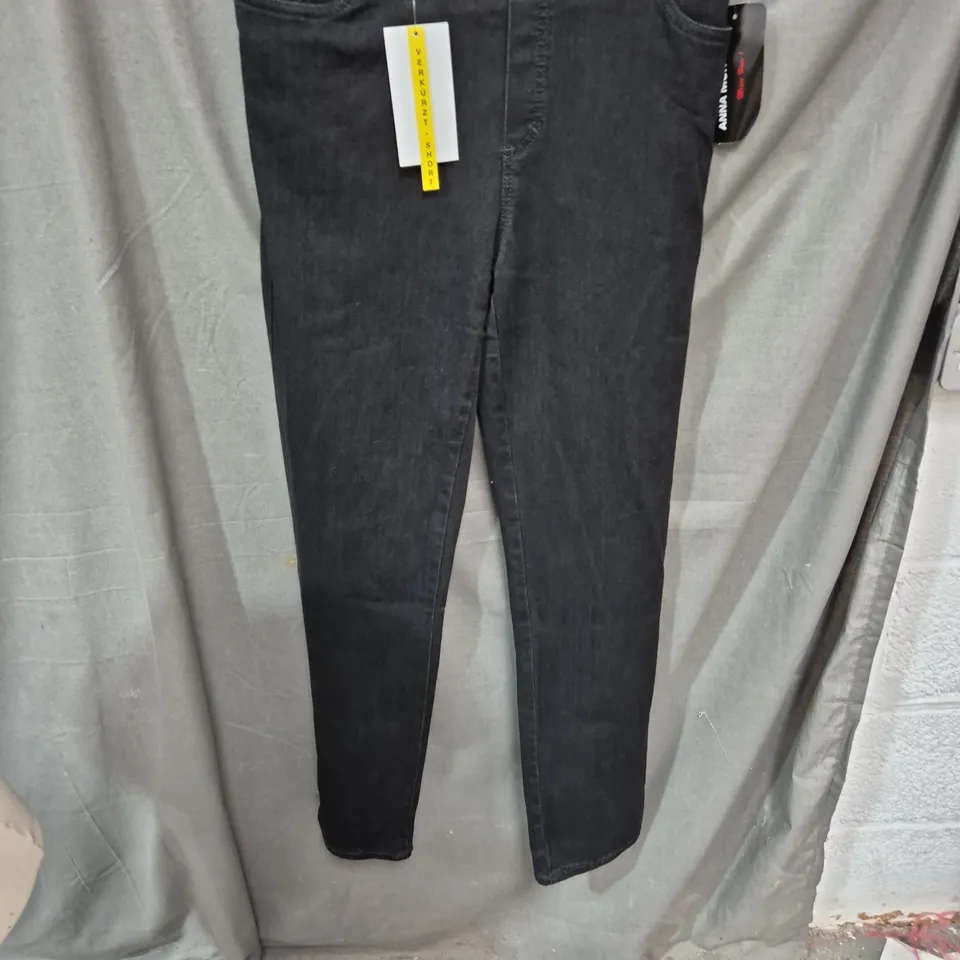 ANNA MONTANA ANGELIKA SLIM FIT JEANS – BLACK, SIZE 46, 76CM