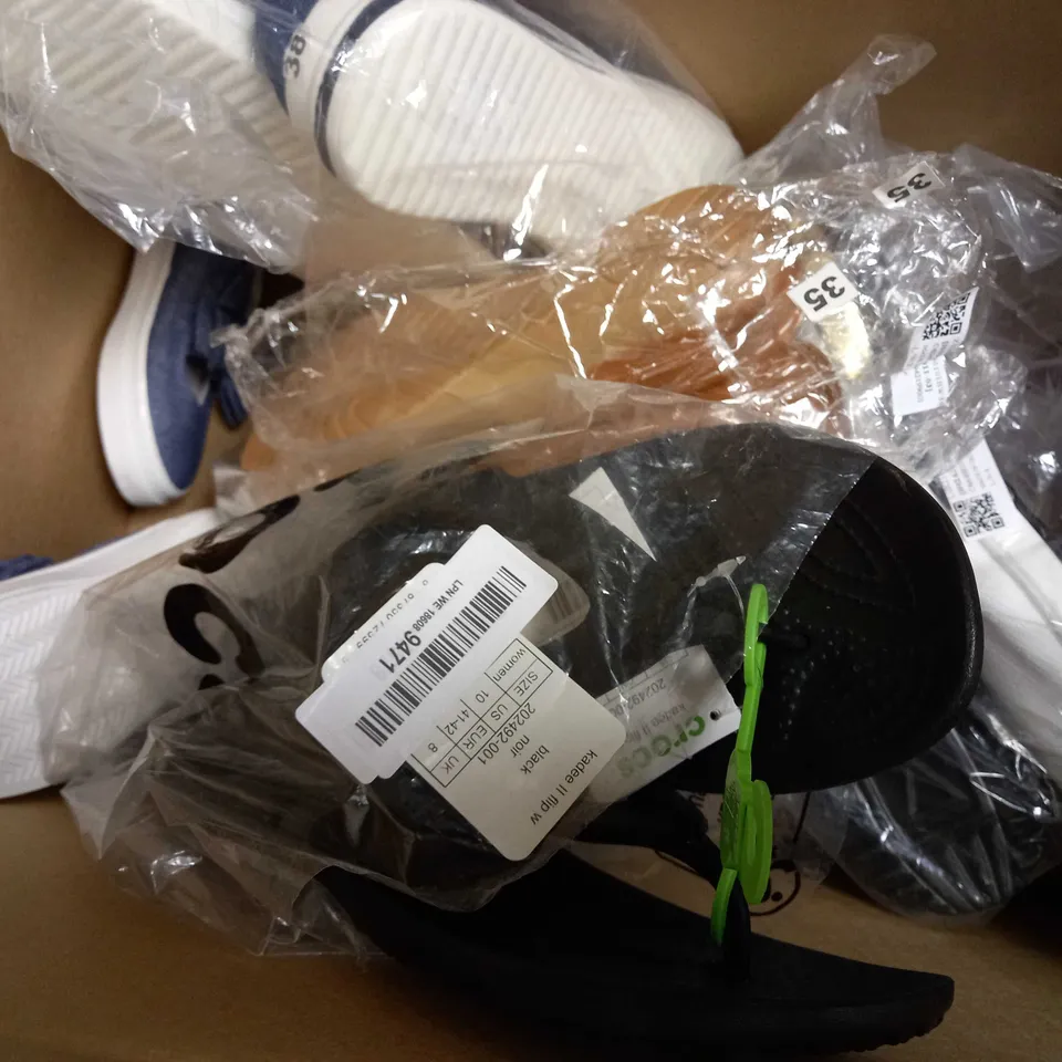 APPROXIMATELY 10 ASSORTED PAIRS OF SHOES IN VARIOUS STYLES & SIZES