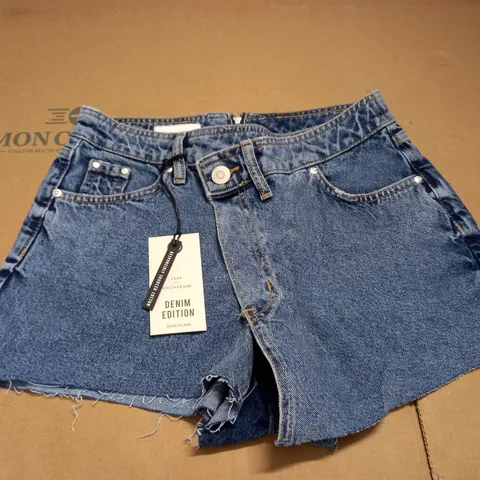 RIVER ISLAND DESIGNER DENIM SHORTS - SIZE 8