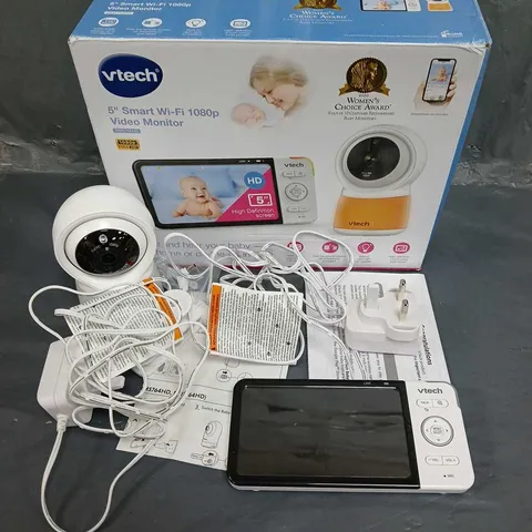 BOXED V TECH SMART 5-INCH HD SCREEN WI-FI BABY VIDEO MONITOR WITH NIGHT LIGHT