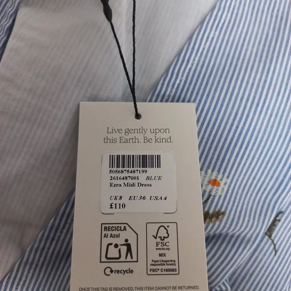 NOBODYS CHILD EZRA MIDI DRESS – UK 8