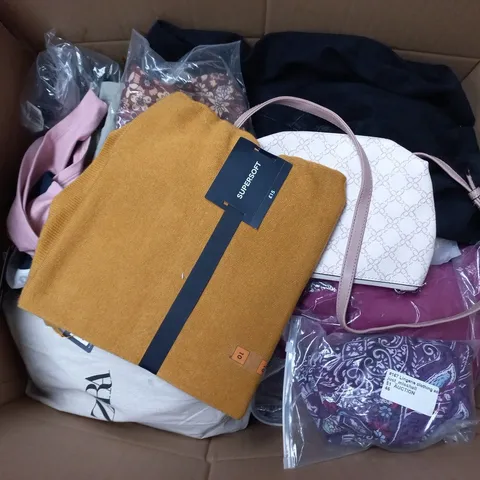 APPROXIMATELY 20 ASSORTED CLOTHING AND FASHION PRODUCTS IN VARIOUS STYLES AND SIZES - COLLECTION ONLY