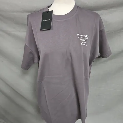 BLAKELY PRINTED TSHIRT IN DARK GREY SIZE L