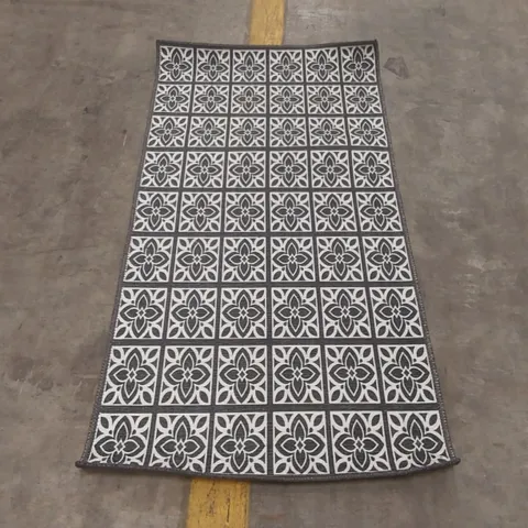 THINK RUGS VICTORIA DARK GREY RUG - 61 x 120cm