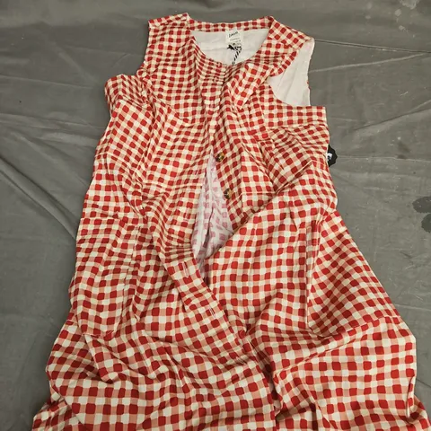 JOANIE ASHLEY DRESS IN RED/WHITE - UK 16