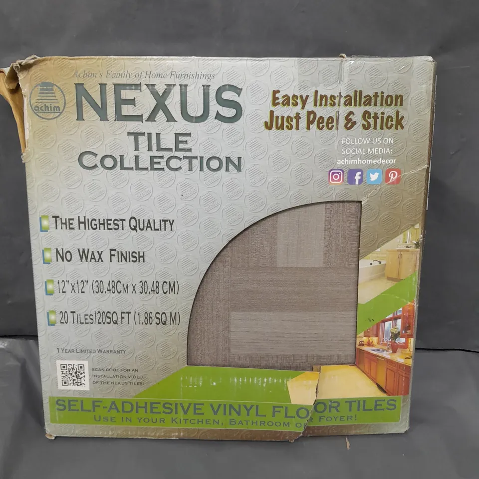 BOXED NEXUS EASY PEEL SELF ADHESIVE VINYL FLOOR TILES 