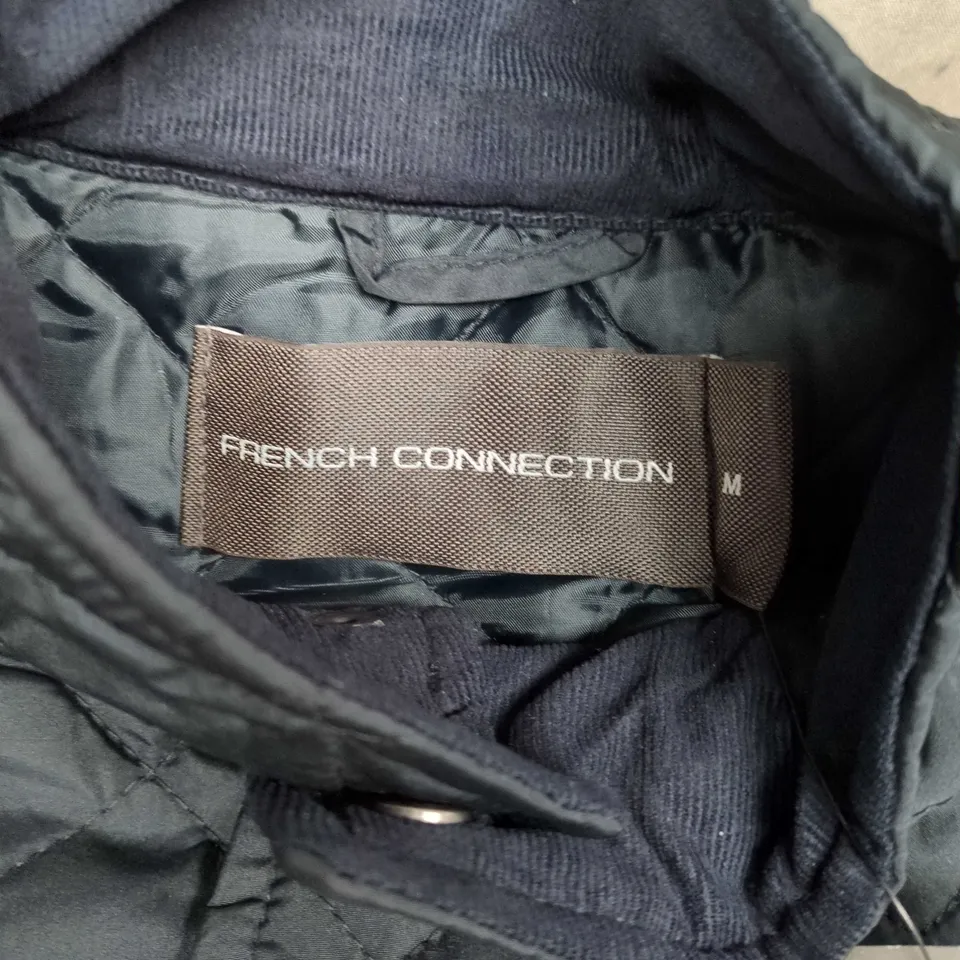 FRENCH CONNECTION ZIP JACKET IN MARINE - MEDIUM