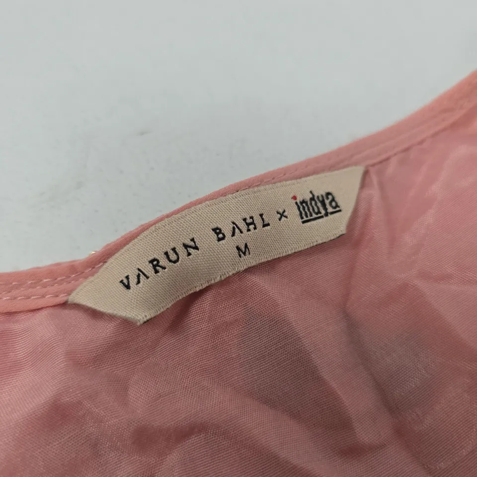 VARUN BAHL X INDIA PINK FLORAL DRESS, WOMEN'S, SIZE M