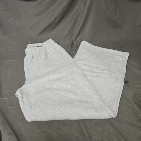 HOLLISTER WIDE LEG JOGGERS IN LIGHT GREY SIZE S