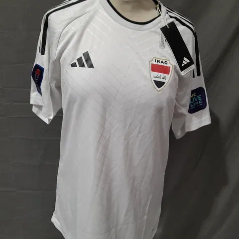 IRAQ ADIDAS FOOTBALL SHIRT - UK S