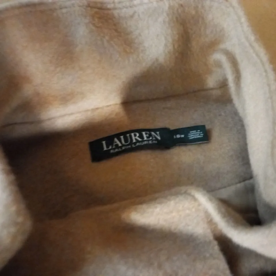 RALPH LAUREN COAT IN CAMEL - 18 W