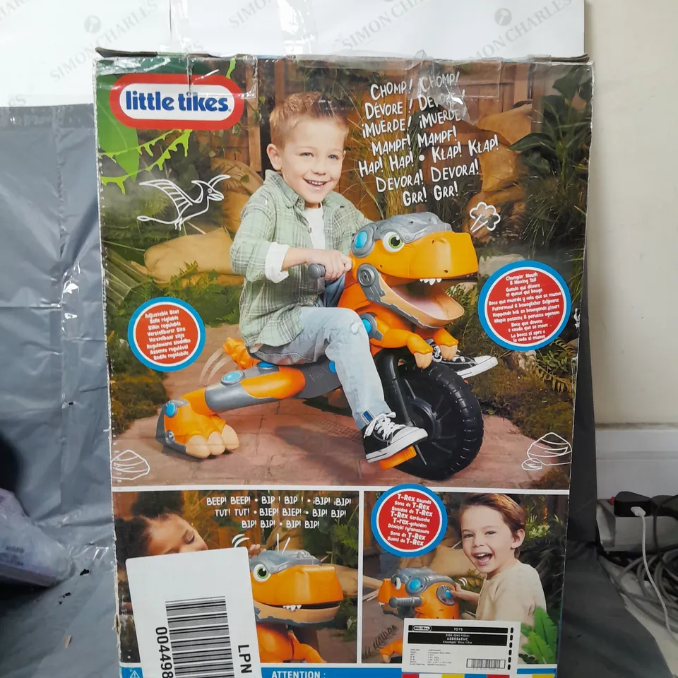 BOXED LITTLE TIKES CHOMPIN' DINO TIKE  RRP £94.99