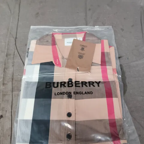 BURBERRY CHECK SHIRT – SIZE M