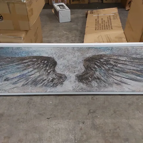 BOXED WINGS BY PATRICIA PINTO - PANORAMIC CANVAS PRINT
