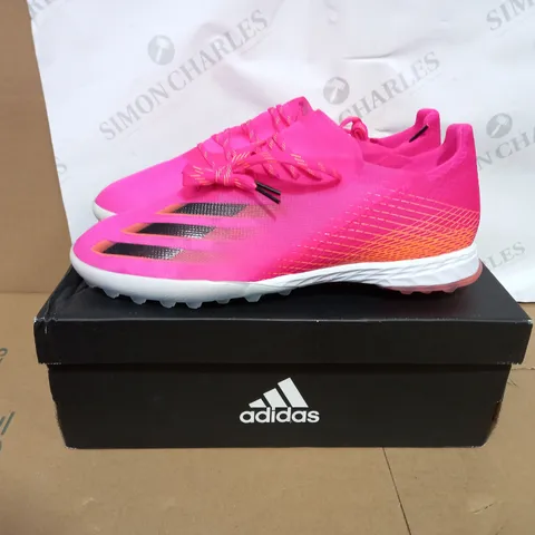 BOXED PAIR OF ADIDAS X GHOSTED.1 TRAINERS SIZE 10