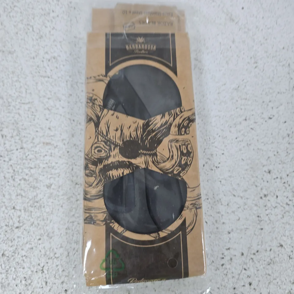 BARBAROSSA BROTHERS CUTLASS WOOD BLACK – 10 EXTRA STAINLESS STEEL BLADES (SKU: CUTL-3)